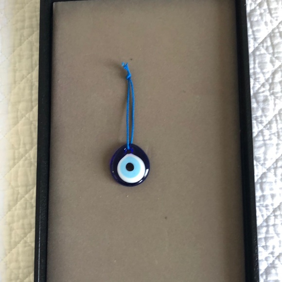 Other - Blue hand blown glass eye charm